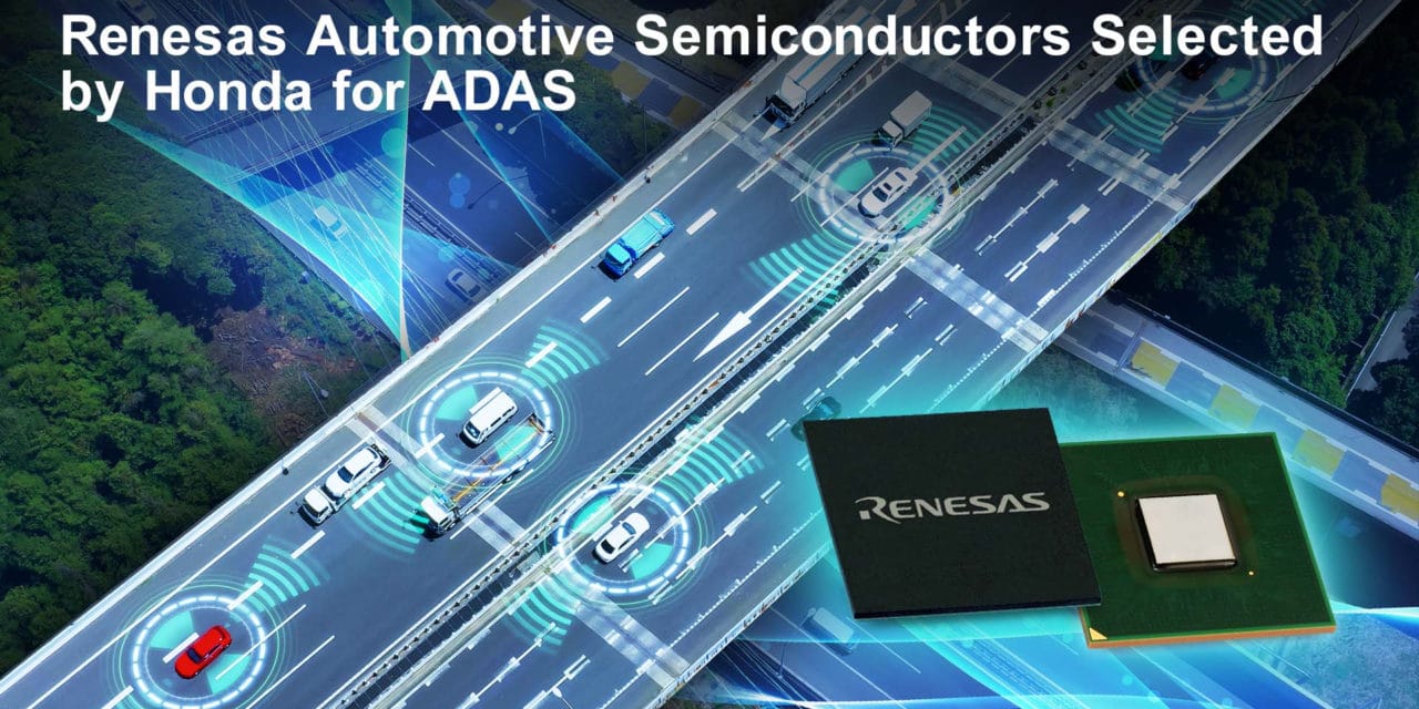 Renesas Automotive Semiconductors Selected by Honda for ADAS