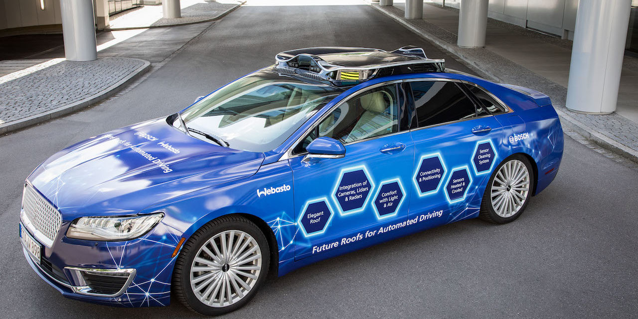 Webasto, Bosch Develop Prototype for Autonomous Driving