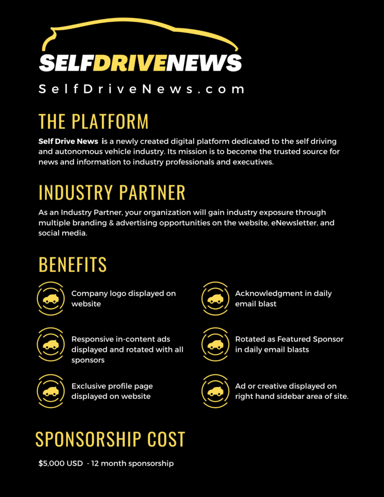 Self Drive News Sponsorship Guide