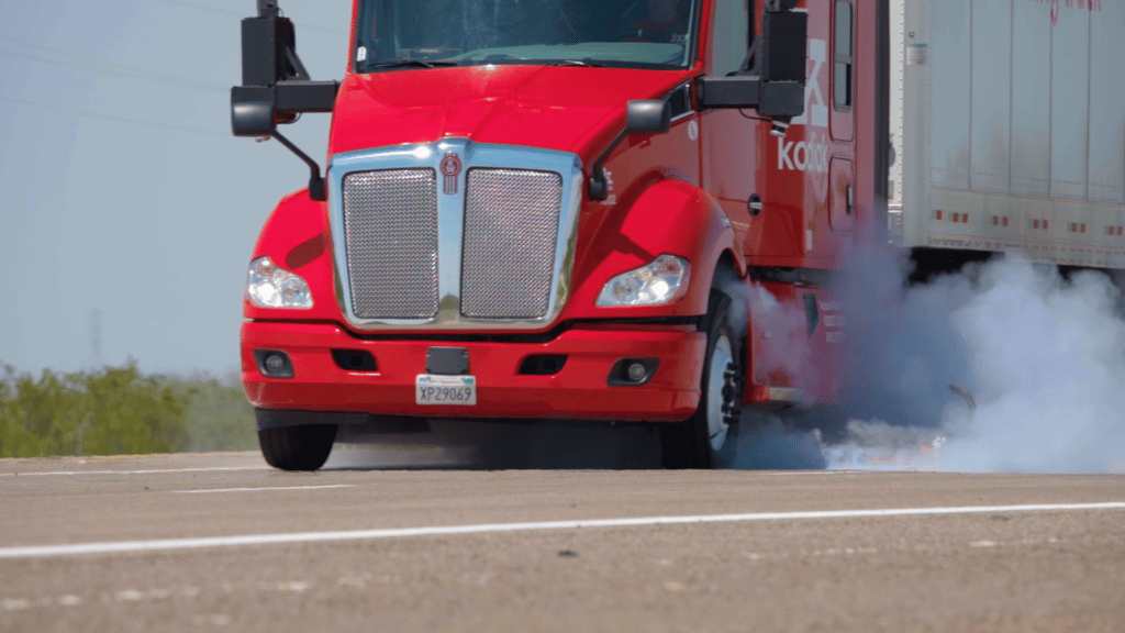 Kodiak Robotics Demonstrates Tire Blowout on its Self-Driving Truck