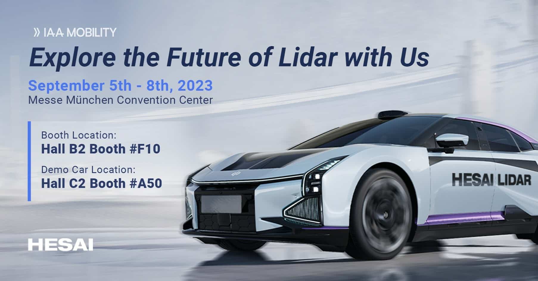 Hesai Unveils Advanced Automotive Lidar at IAA Mobility 2023