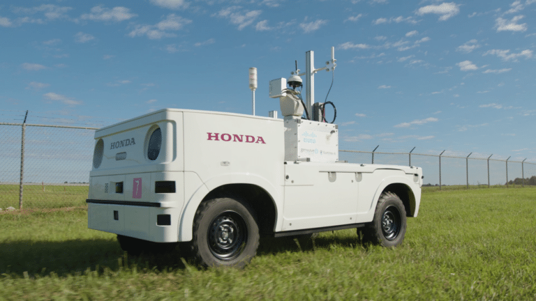 Honda Showcases Autonomous Work Vehicle at Airport