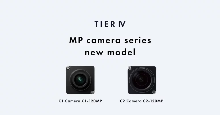 TIER IV MP camera series C1-120MP and C2-120MP 120-degree wide-angle cameras for Level 4 autonomous driving peripheral sensing