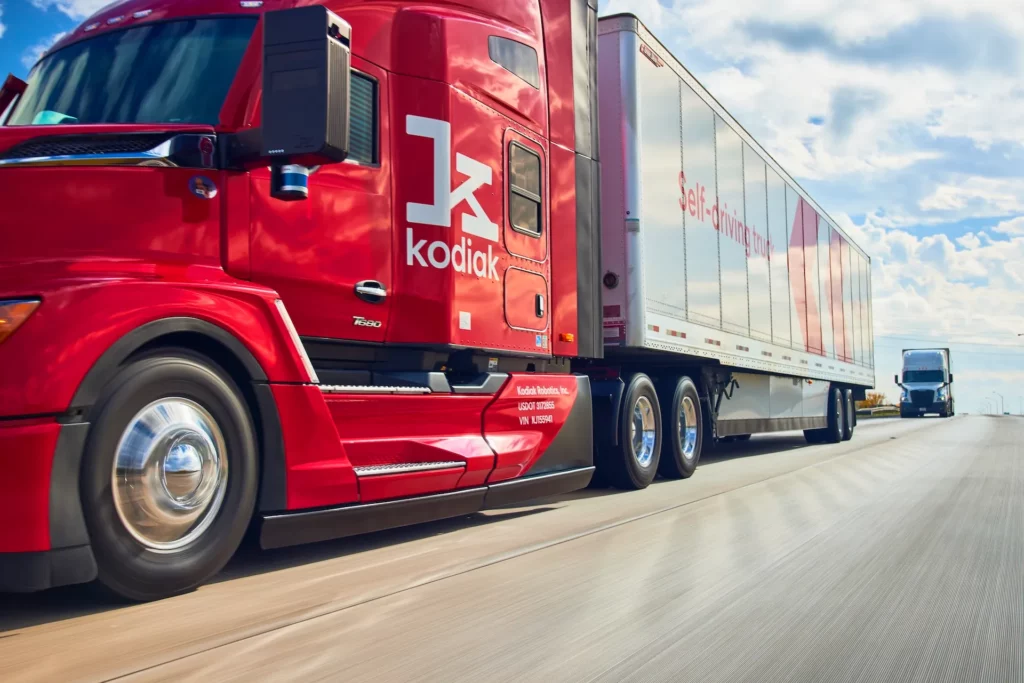 Kodiak Names Dallas-Houston Lane for Driverless Trucking Launch