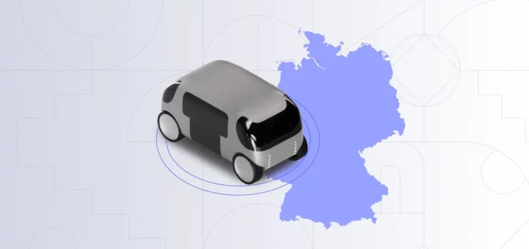 Mobileye graphic showing Mobileye Drive's share of Germany Level 4 testing permits from KBA data