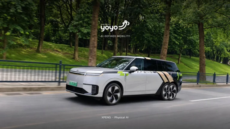 XPENG YOYO robotaxi, XPENG's mass-produced L4 robotaxi, in Guangzhou, China